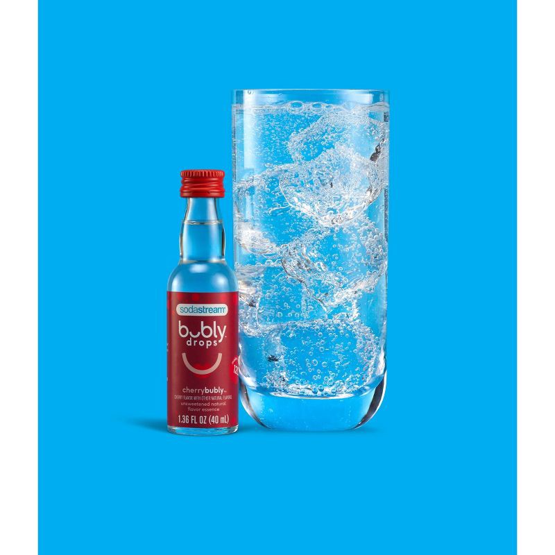 slide 5 of 5, SodaStream bubly Cherry Drops - 1.36 fl oz, 1.36 fl oz