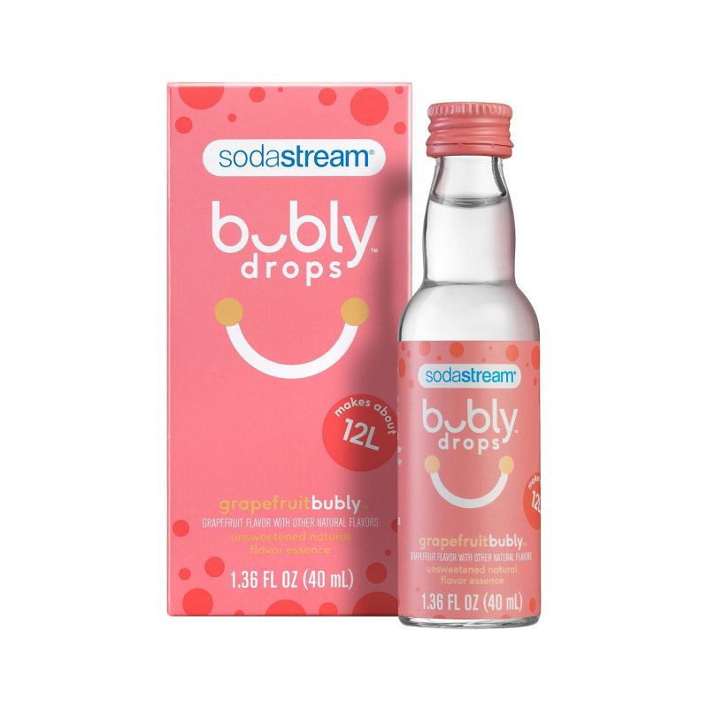 slide 1 of 5, SodaStream bubly Grapefruit Drops - 1.36 fl oz, 1.36 fl oz