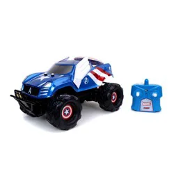 Hollywood Rides Marvel Captain America Shield Attack RC Vehicle 1:14 Scale - Blue