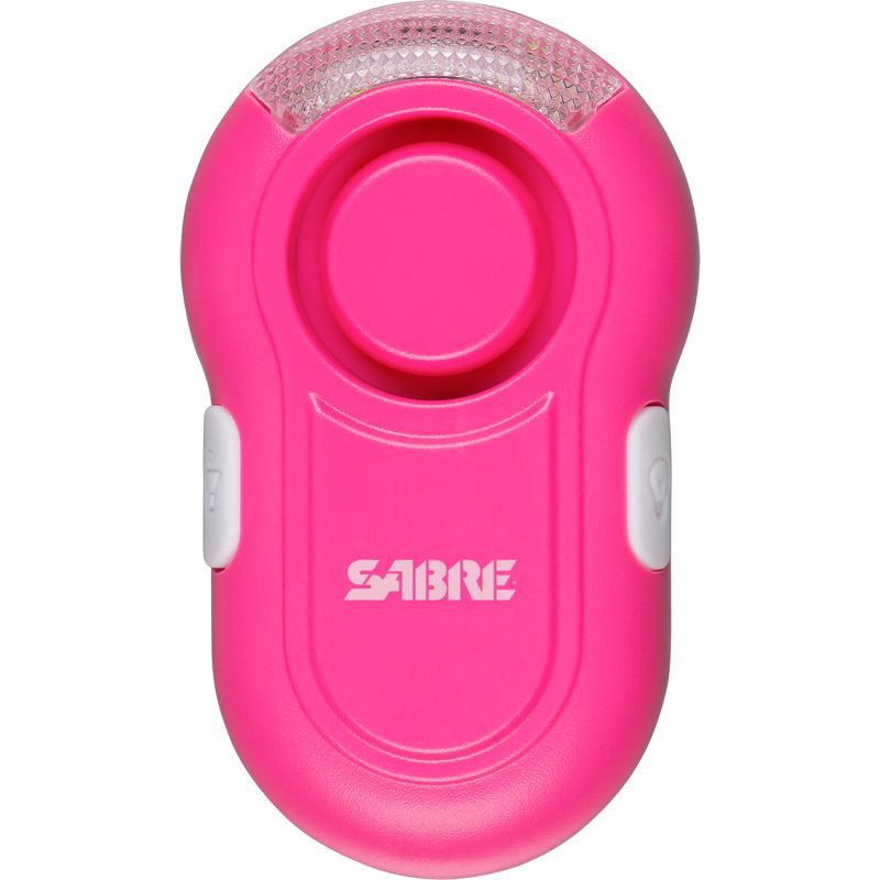 slide 13 of 13, Sabre Personal Alarm with LED Light - Pink, 1 ct