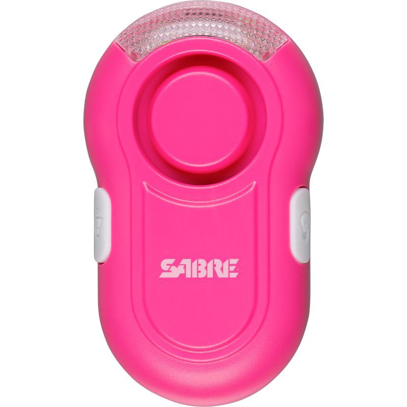 slide 1 of 12, Sabre Personal Alarm with LED Light - Pink, 1 ct