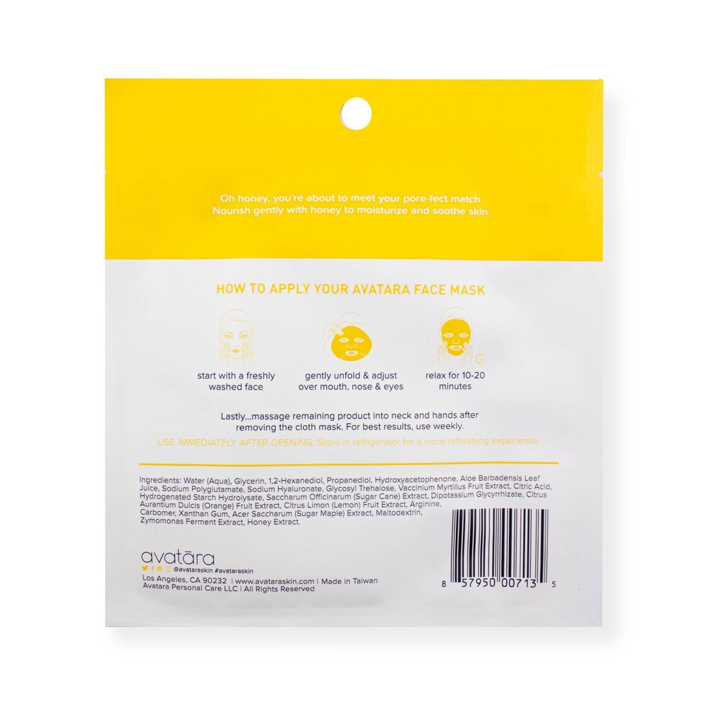 slide 3 of 5, Avatara Bee My Honey Nourishing Honey Mask - 0.71oz, 0.71 oz