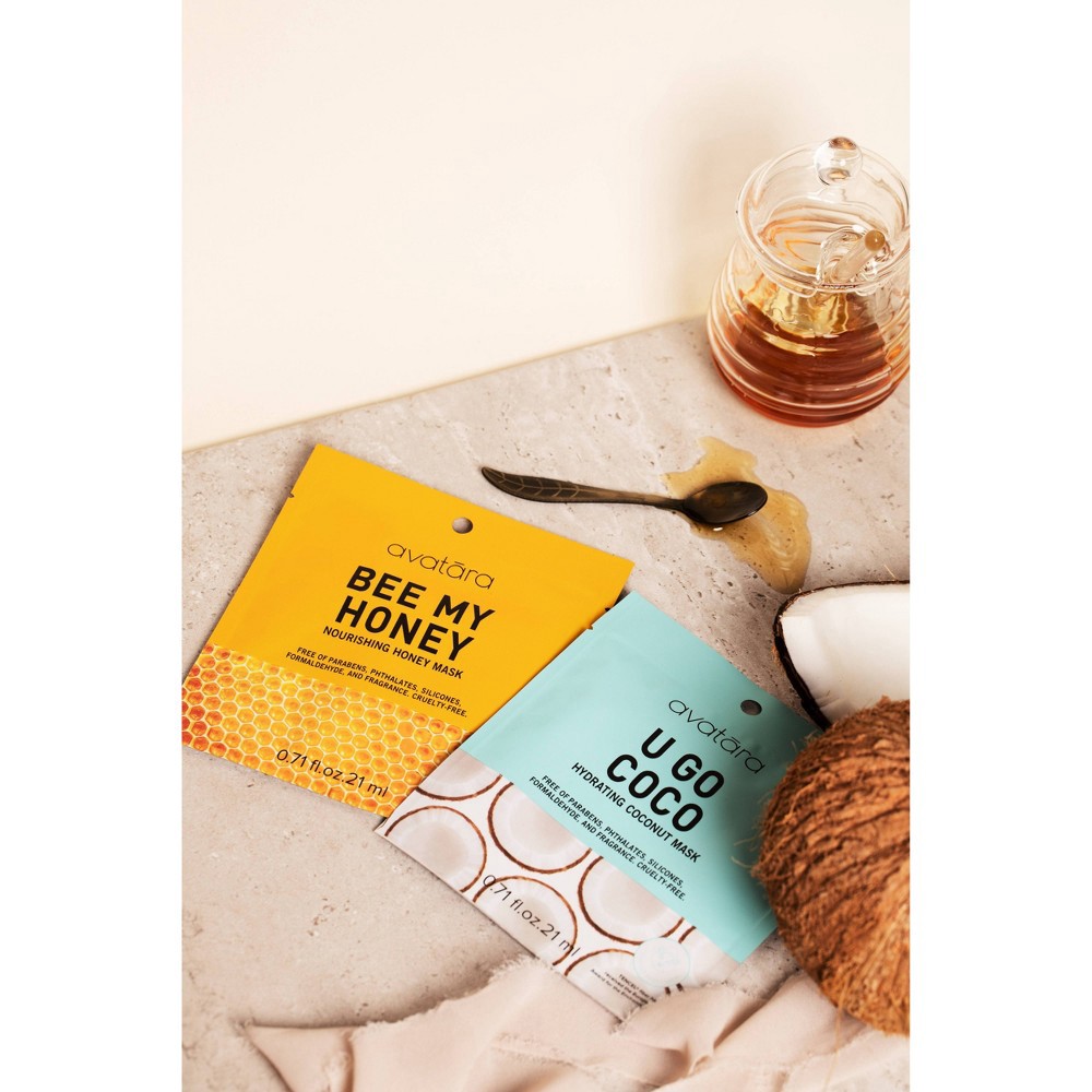 slide 2 of 5, Avatara Bee My Honey Nourishing Honey Mask - 0.71oz, 0.71 oz