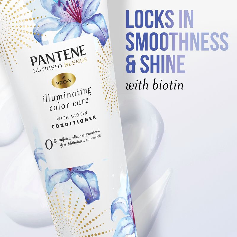 slide 5 of 11, Pantene Nutrient Blends Sulfate Free Illuminating Color Care Conditioner for Color Protection - 8.0 fl oz, 8 fl oz