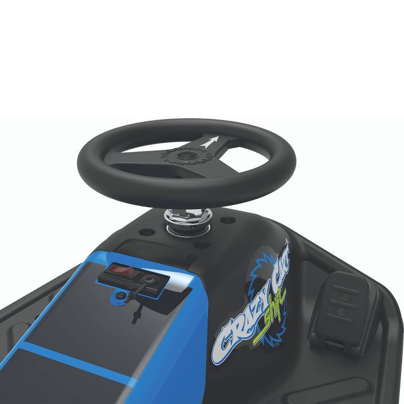 slide 7 of 9, Razor 12V Crazy Cart Shift Electric Drifting Go Kart - Blue/Black, 1 ct