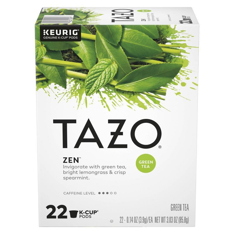 slide 2 of 5, TAZO Zen Green Tea Caffeinated Keurig K-Cup Pods - 22ct, 22 ct