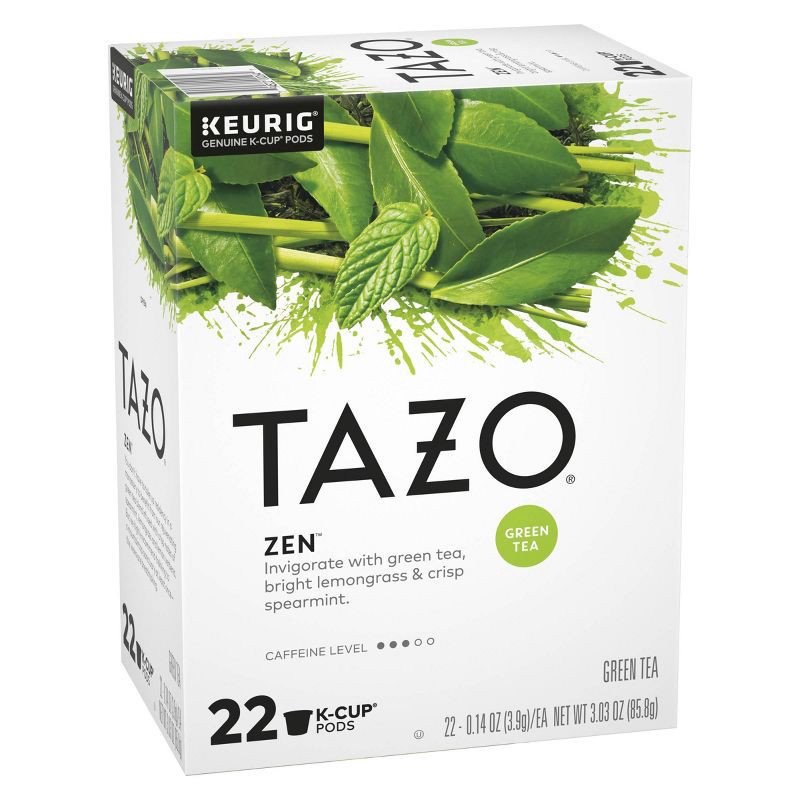 slide 3 of 5, TAZO Zen Green Tea Caffeinated Keurig K-Cup Pods - 22ct, 22 ct