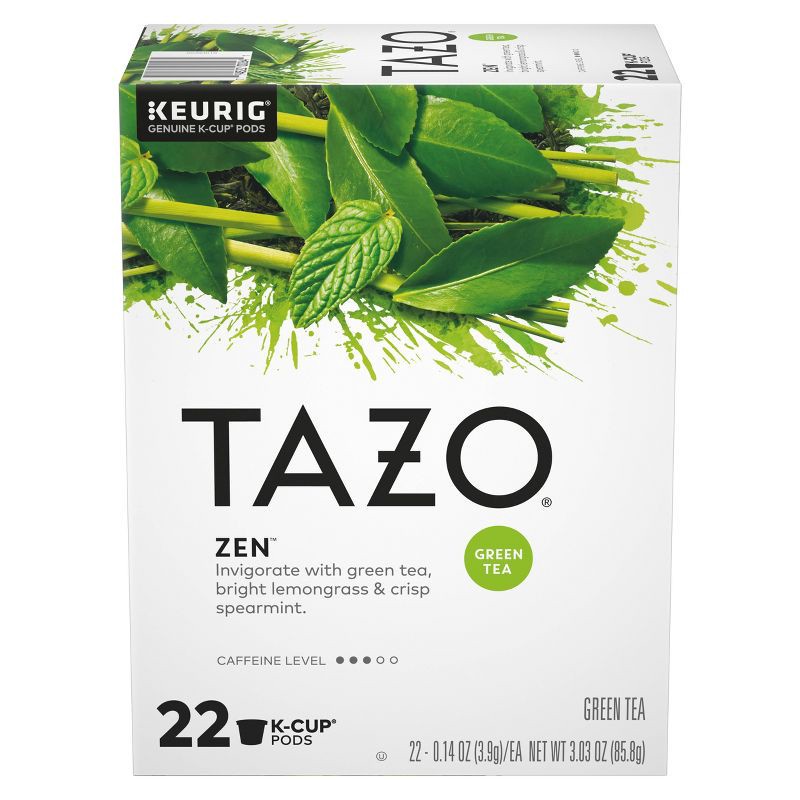 slide 1 of 4, TAZO Zen Green Tea Caffeinated Keurig K-Cup Pods - 22ct, 22 ct