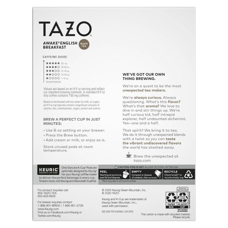 keurig tazo awake tea