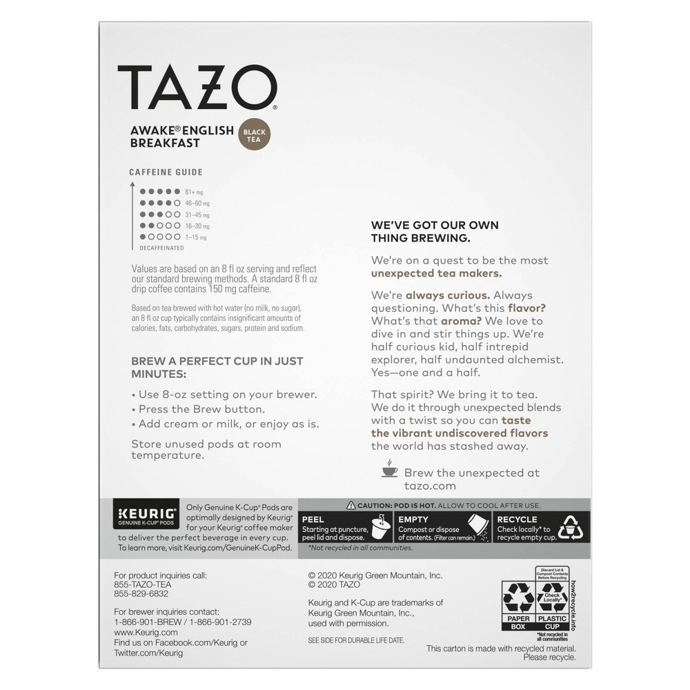 slide 2 of 6, Tazo Awake Tea Pods - 22ct, 22 ct