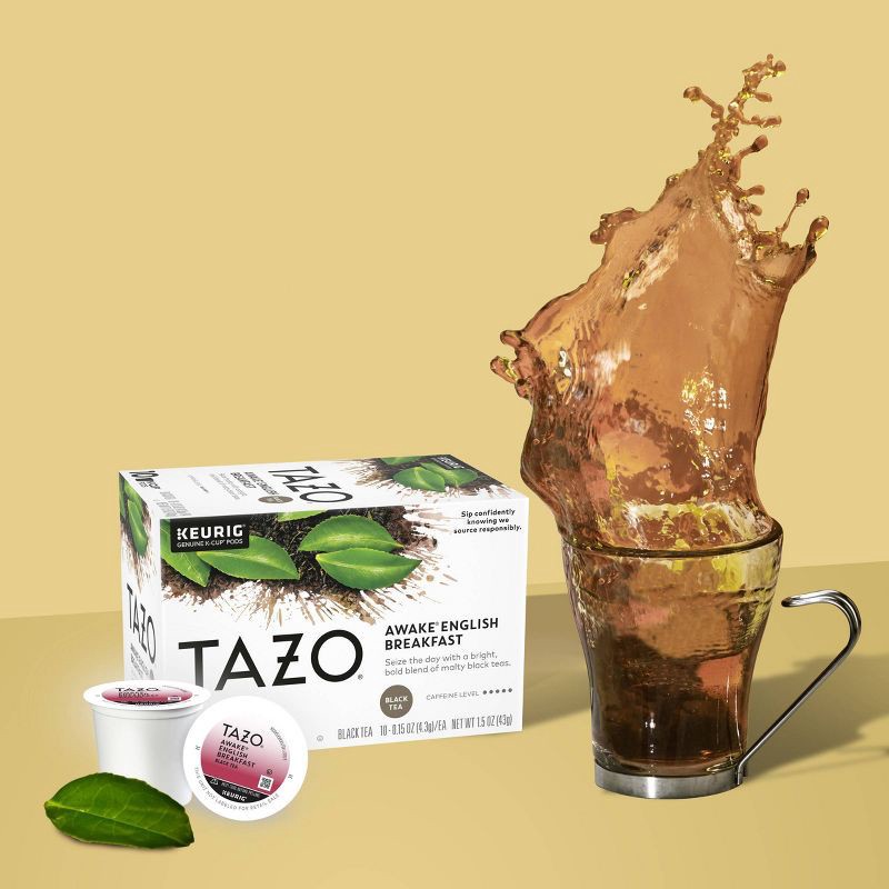 slide 4 of 7, TAZO Awake Black Tea Caffeinated Keurig K-Cup Pods - 22ct, 22 ct