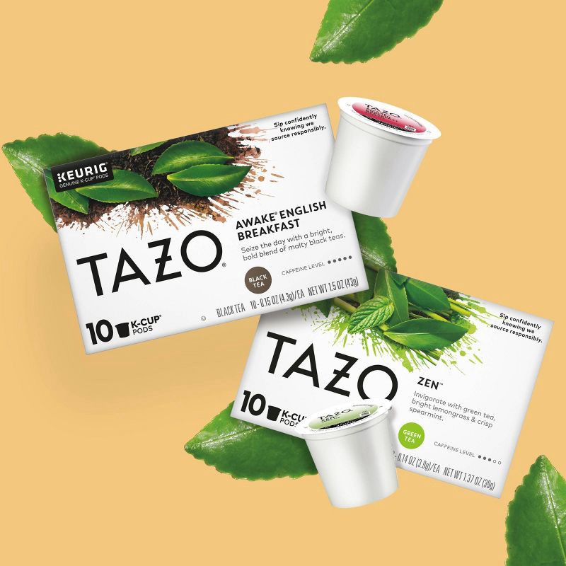 slide 5 of 7, TAZO Awake Black Tea Caffeinated Keurig K-Cup Pods - 22ct, 22 ct
