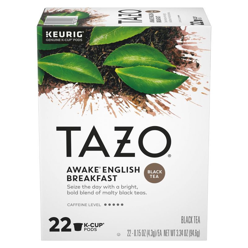slide 1 of 7, TAZO Awake Black Tea Caffeinated Keurig K-Cup Pods - 22ct, 22 ct