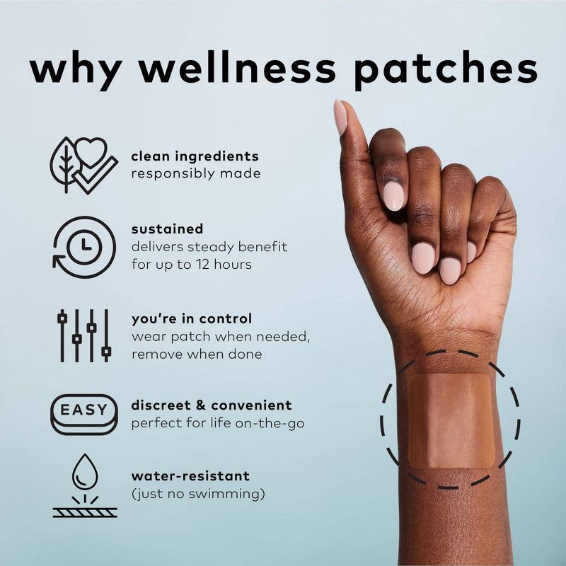 slide 4 of 10, The Good Patch B12 Awake Plant-Based Vegan Wellness Patch - 4ct, 4 ct
