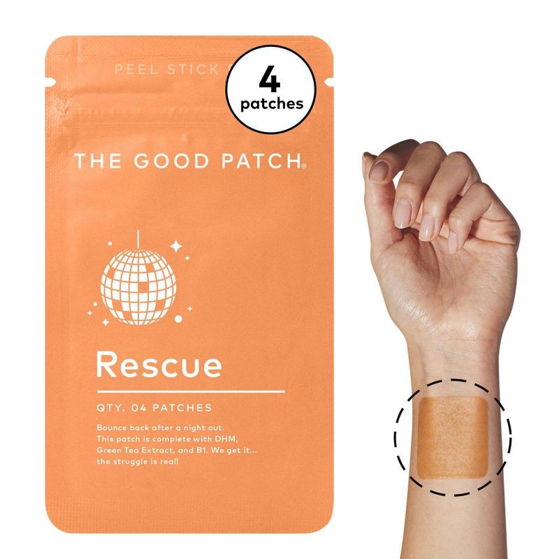 slide 7 of 7, The Good Patch Rescue Plant-Based Vegan Wellness Patch - 4ct, 4 ct