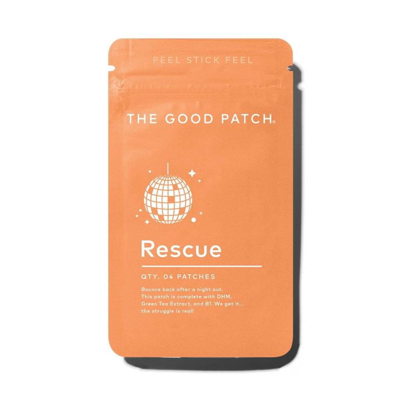 slide 1 of 7, The Good Patch Rescue Plant-Based Vegan Wellness Patch - 4ct, 4 ct