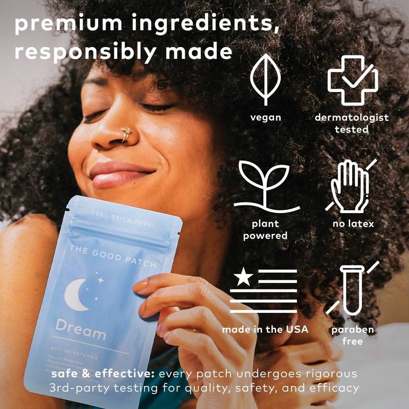 slide 5 of 9, The Good Patch Dream Plant-Based Vegan Wellness Patch - 4ct, 4 ct