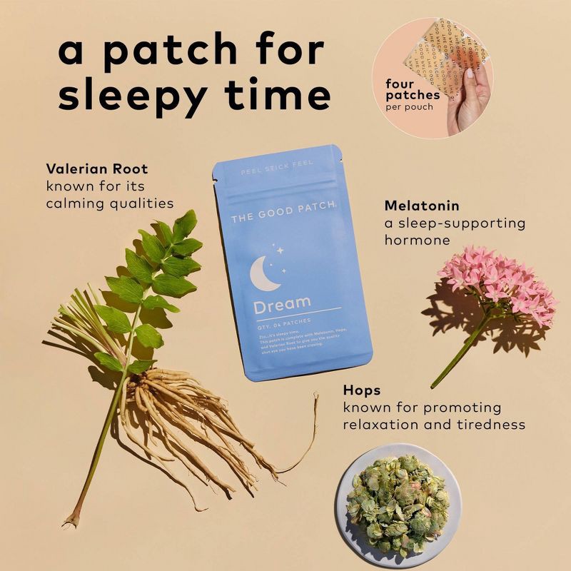 slide 9 of 9, The Good Patch Dream Plant-Based Vegan Wellness Patch - 4ct, 4 ct