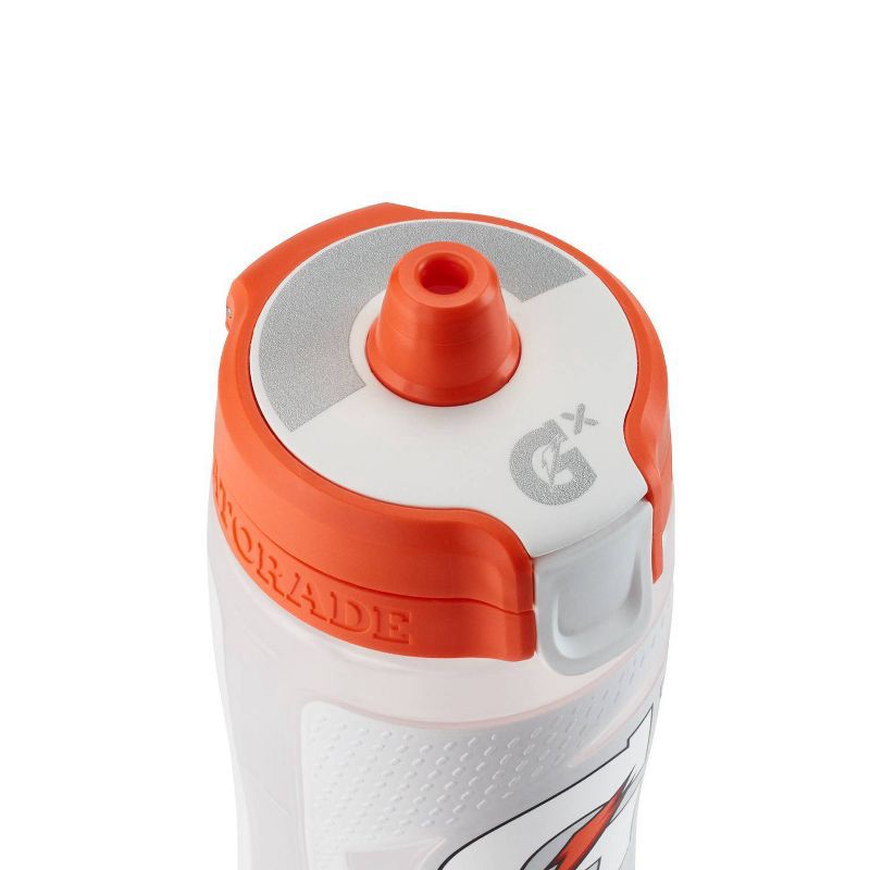 slide 2 of 3, Gatorade GX 30oz Plastic Water Bottle - White: Non-Slip Grip, BPA-Free, Screw-On Lid, Portable Drinkware, 30 oz