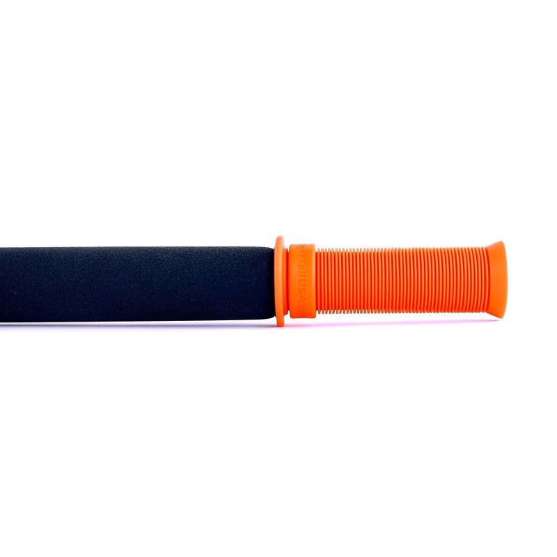 slide 6 of 9, Tiger Tail 18" Hand held Foam Roller - Black/Orange, 1 ct