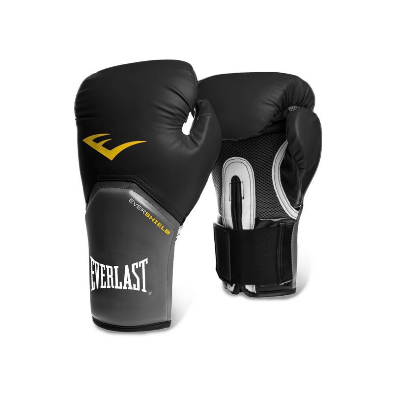 slide 1 of 4, Everlast Pro Style Elite Gloves 16oz - Black, 16 oz