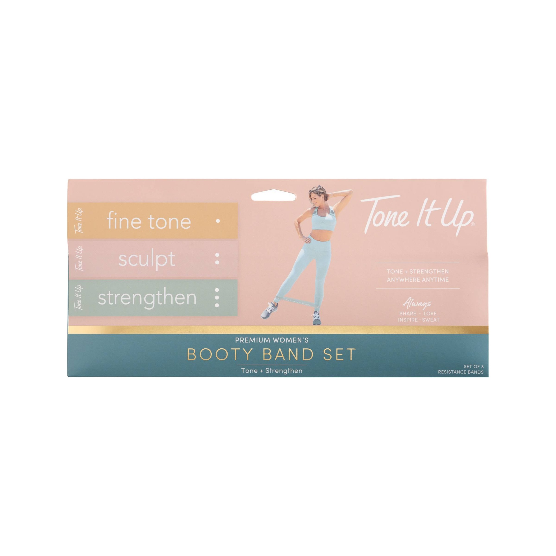 slide 1 of 7, Tone It Up Booty Resistance Band 3pk, 3 ct