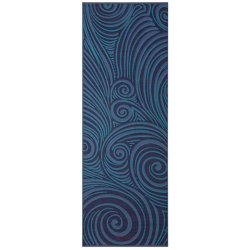 slide 5 of 6, Gaiam Reversible Yoga Mat - Teal Mandala Mantra (6mm), 1 ct