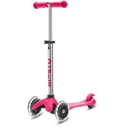 Micro Kickboard Mini Plus Kick Kids' Scooter with LED Lights - Pink