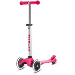 Micro Kickboard Mini Plus Kick Kids' Scooter with LED Lights - Pink