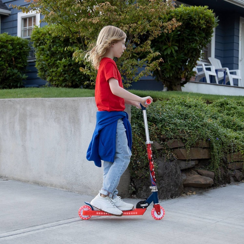 slide 5 of 9, Jetson Disney Spider-Man 2 Wheel Kids' Kick Scooter - Red, 1 ct