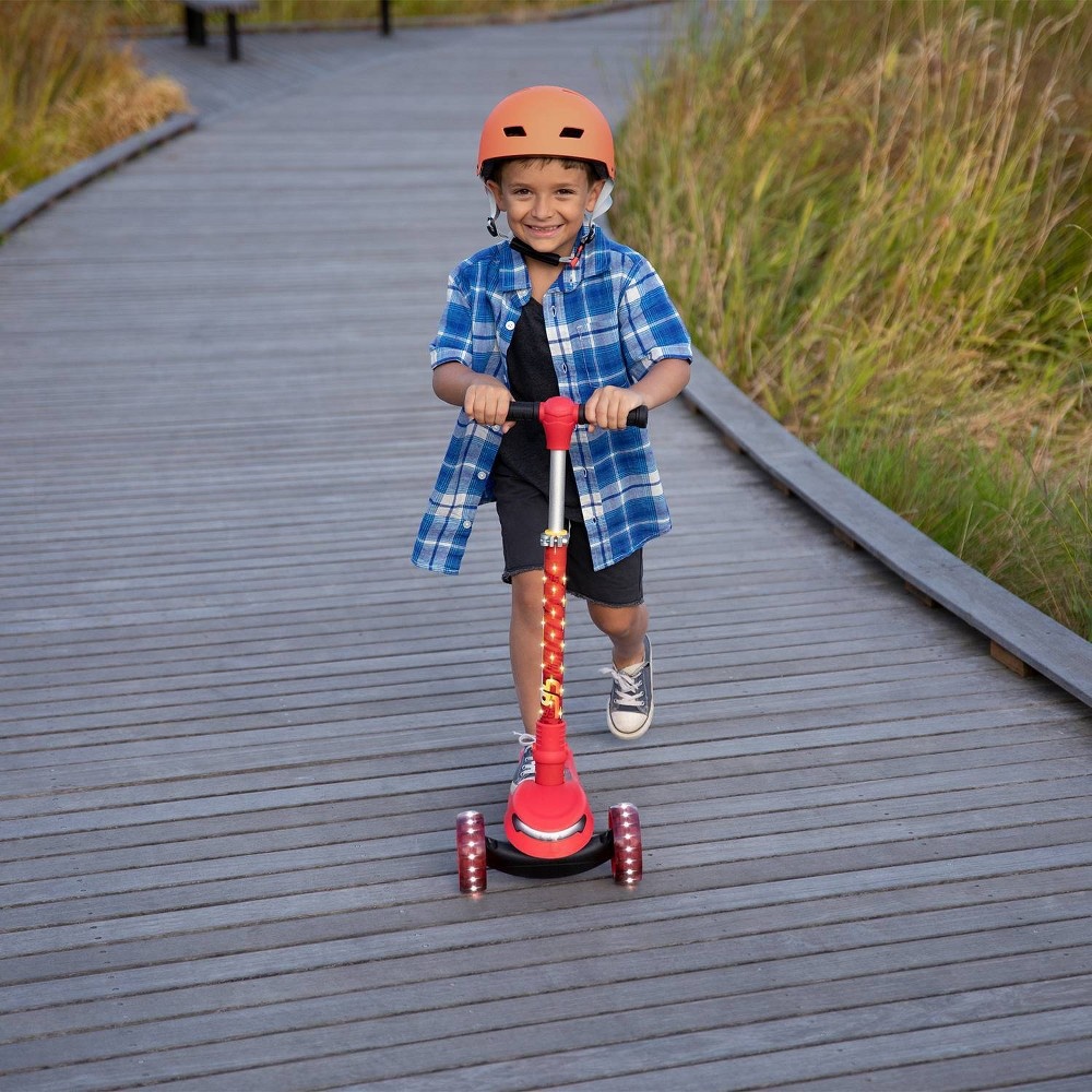 Kids Disney/Pixar Cars Three-Wheel Scooter, Red