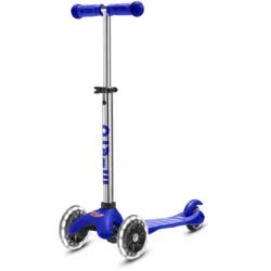Micro Kickboard Mini Plus Kick Kids' Scooter with LED Lights - Blue