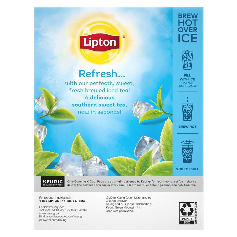 slide 2 of 5, Lipton Southern Sweet Iced Tea Caffeinated Keurig K-Cup Pods - 24ct, 24 ct