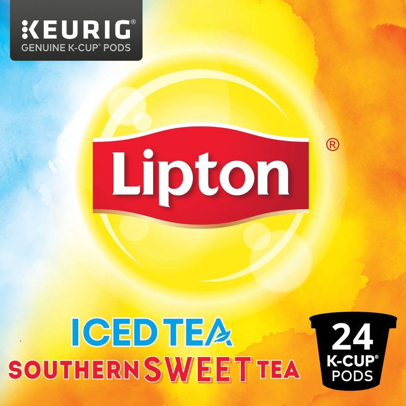 slide 3 of 5, Lipton Southern Sweet Iced Tea Caffeinated Keurig K-Cup Pods - 24ct, 24 ct