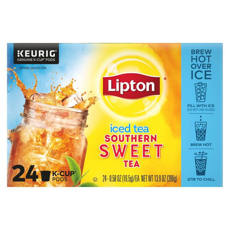 slide 4 of 5, Lipton Southern Sweet Iced Tea Caffeinated Keurig K-Cup Pods - 24ct, 24 ct