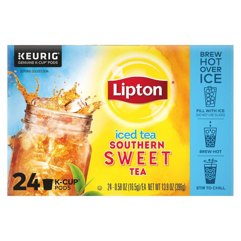 slide 5 of 5, Lipton Southern Sweet Iced Tea Caffeinated Keurig K-Cup Pods - 24ct, 24 ct