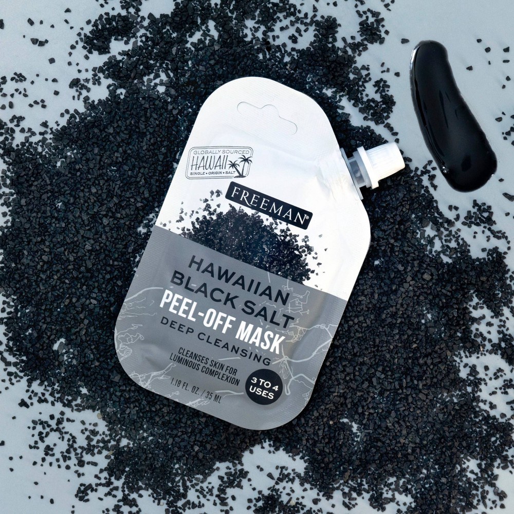 slide 5 of 6, Freeman Exotic Blend Hawaiian Black Salt Peel-Off Mask - 1.18 fl oz, 1.18 fl oz