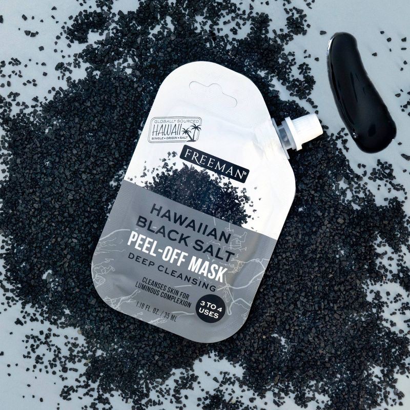 slide 3 of 6, Freeman Exotic Blend Hawaiian Black Salt Peel-Off Mask - 1.18 fl oz, 1.18 fl oz