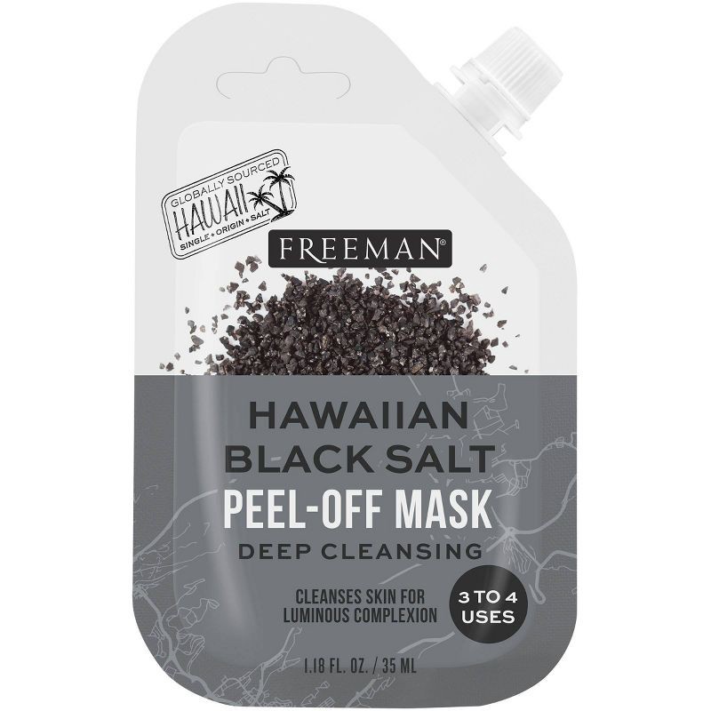 slide 1 of 6, Freeman Exotic Blend Hawaiian Black Salt Peel-Off Mask - 1.18 fl oz, 1.18 fl oz