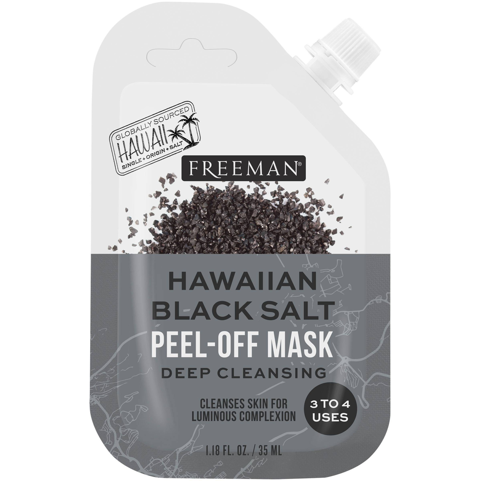 slide 1 of 6, Freeman Exotic Blend Hawaiian Black Salt Peel-Off Mask - 1.18 fl oz, 1.18 fl oz