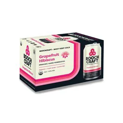 BoochCraft Booch Craft Grapefruit Hibiscus Hard Kombucha - 6pk/12 fl oz Cans