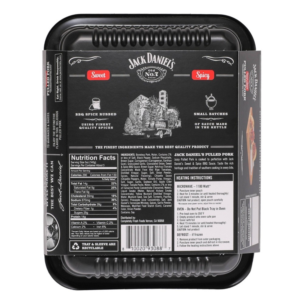 slide 2 of 4, Jack Daniel's Sweet & Spicy Pulled Pork, 1 lb