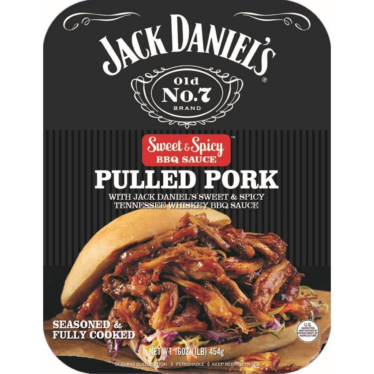 slide 1 of 4, Jack Daniel's Sweet & Spicy Pulled Pork, 1 lb