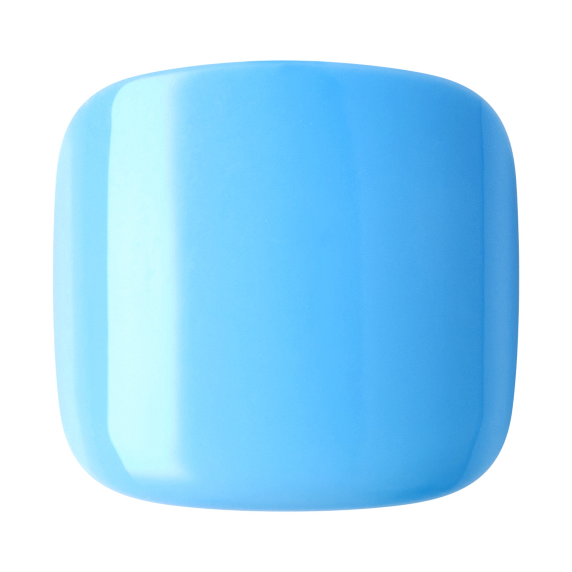 slide 4 of 5, imPRESS Color Press-On Toenails, No Glue Needed, Solid Blue, Square, 27 Ct., 28 pc