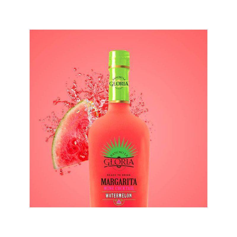 slide 2 of 3, Rancho La Gloria Watermelon Margarita Wine Cocktail - 750ml Bottle, 750 ml