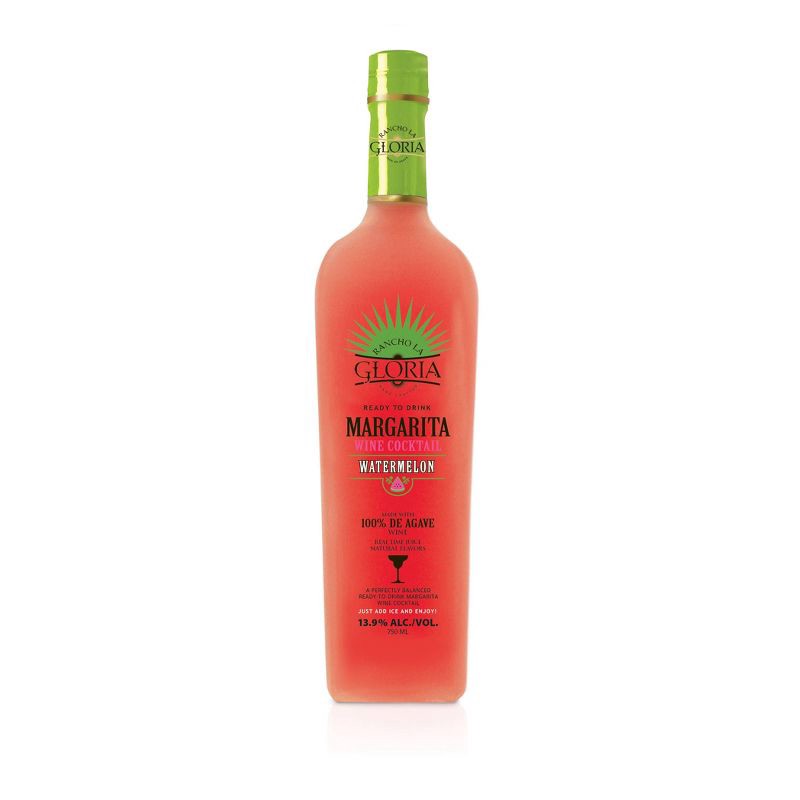 slide 1 of 3, Rancho La Gloria Watermelon Margarita Wine Cocktail - 750ml Bottle, 750 ml