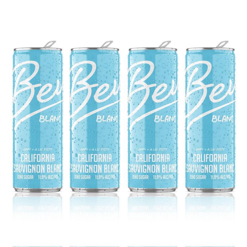 slide 2 of 6, Bev California Sauvignon Blanc White Wine - 4pk/250ml Cans, 4 ct; 250 ml