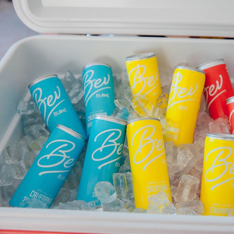 slide 5 of 6, Bev California Sauvignon Blanc White Wine - 4pk/250ml Cans, 4 ct; 250 ml