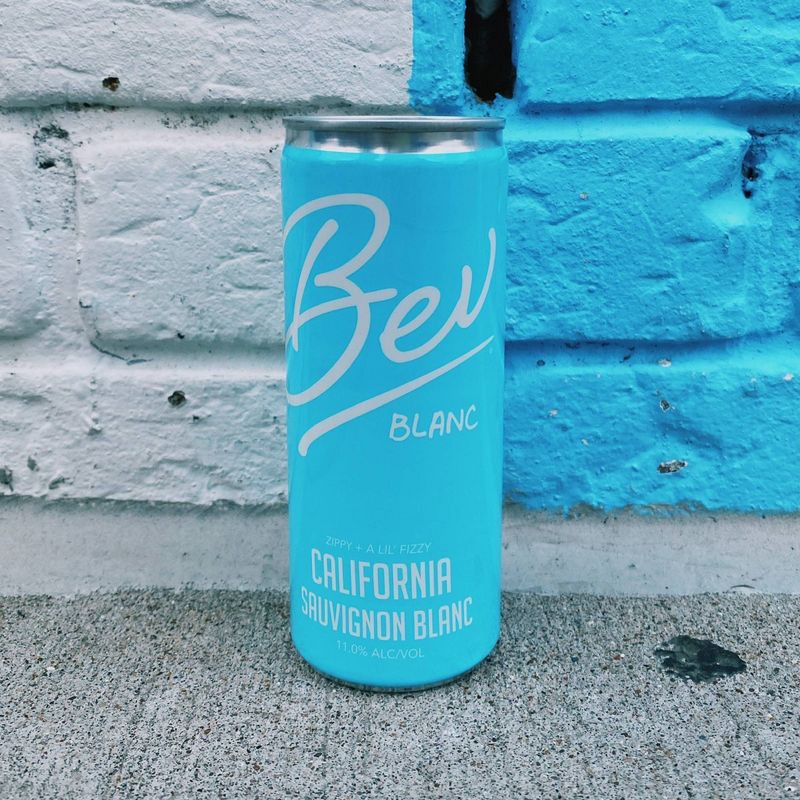 slide 6 of 6, Bev California Sauvignon Blanc White Wine - 4pk/250ml Cans, 4 ct; 250 ml