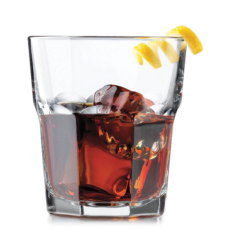 slide 2 of 2, 12 fl oz Glass Tremont Short Faceted Tumbler - Threshold™, 12 fl oz